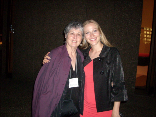 As a student, with Benita Valente, after a workshop in Ottawa